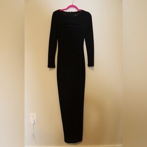 Xscape Black Long Sleeve Dress